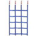 ALPIDEX Ninja Line Kinder Slackline Hindernisse Set Turnringe Seilknoten Schaukel Kletterleiter Zubehör Erweiterbar Warrior Parcours 7 Jahre Garantie auf Material*, Stil:Kletternetz