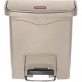 Rubbermaid Tretabfalleimer Slim Jim 1883455 Kunststoff 15l beige - Beige