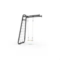 EXIT GetSet Monkeybar MB110, Monkey Bar Klettergerüst für Draußen, Spielgerät für Kinder, Wandmontage, Schwarz