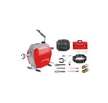 Rothenberger Rohrreinigungsmaschine Rohrreiniger R600 230V + Spiral/Wz.Set (7.2687+7.2, 690 W, Universell einsetzbar im Innen- und Außenbereich