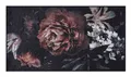 MD Entree Fußmatte Universal Teppichläufer Wohnzimmer Teppich, rechteckig, Höhe: 8 mm, bei 30° waschbar, anti-rutsch, 67 x 120 cm, Bella Rosa, schwarz