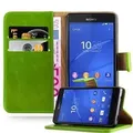 Cadorabo Hülle für Sony Xperia Z3 COMPACT Schutzhülle in Grün Handyhülle Book Tasche Case Etui Luxury