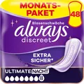 Always Discreet Inkontinenzeinlagen Frauen Ultimate Nacht 48 Stück Sicher
