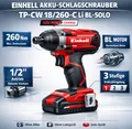 🔧 Einhell Akku-Schlagschrauber 🔧  TP-CW 18/260-C Li BL-Solo  18 V  PXC 🚀 NEU