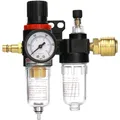 Druckluft Druckminderer Wasserabscheider 1/4" für Kompressor & Luftwerkzeuge