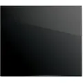 Glas Herdabdeckplatte Schneidebrett SCHWARZ CLASSIC BLACK 52x60 cm Multi-Platte Arbeitsplatte Herdschutz - Schwarz