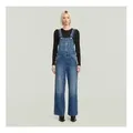 G-Star für Damen. D24398-E107-H452 Latzhose mit geradem Bein blau (S), Lässig, Denim, Nachhaltig, Recycelte Baumwolle