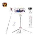 Selfie Stick Stativ mit 2 Fülllicht 360 Drehbar 135 cm Er