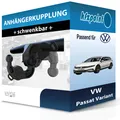 VAPOS Anhängekupplung schwenkbar passend für VW Passat Variant 08.2014-03.2024