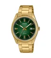 CASIO MTP-1302 Armbanduhr Ø38,5mm Edelstahlband 5Bar Grün MTP-1302PGC-3AVEF
