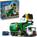 LEGO City Recycling-LKW - Spielzeug Müllwagen mit 2 Minifiguren, Tonnen, Werkzeugen, Kipp- und Sortierfunktion - Geburtstagsgeschenk für Jungen a...