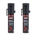 ABUS Abwehrspray SDS80 Mini zur Tierabwehr – Pfefferspray zur Selbstverteidigung bei Tierangriffen – Jet-Sprühstrahl für bis zu 3 m Reichweite – für Hand- und Jackentaschen - je 20 ml - 2er Set
