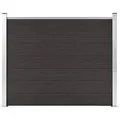 vidaXL Zaunelement WPC 180x146 cm Schwarz