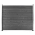Zaunelement WPC 180x146 cm Schwarz