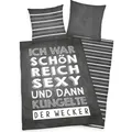 Herding Sprüche Bettwäsche (140 x 200 cm, 70 x 90 cm) (22935311)