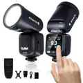 Rollei HS Freeze 1Xs Aufsteckblitz mit Blitzschuh Kompatibel mit Sony, 100W Speedlite Professioneller Kamera Flash 1/55,600s 60GN | Touchdisplay | 3200 mAh Batterie | Blitzmodi Manuell Freeze TTL HSS