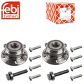 2x FEBI Radlagersatz Vo/Hi für AUDI A1 S1 A3 S3 RS3 Q3 TT VW CADDY 3/4 EOS 27317