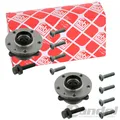 2x FEBI RADLAGER VORNE für VW BEETLE CADDY III IV GOLF V VI + PLUS JETTA 3 4 CC