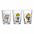 Kindergläser Astronaut, Bauarbeiter, Feuerwehrmann, Jungen, 3er Set, 205 ml, ...