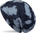 styleBREAKER Beanie Beanie mit Feder Muster (1-St)