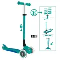 GLOBBER ELITE LIGHTS türkis, mit Leuchtrollen