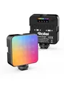 LED Videoleuchte, Rollei Lumis Mini RGB Kamera Licht 360 Farben 2500~9000K CRI 95+ Fotolampe Dauerlicht Fotografie Professionelle mit Akku für Makro Aufnahmen Produktfotografie und YouTube Vlogs