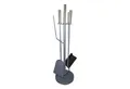 HTI-Living Dekoobjekt Kamingarnitur 5-teilig Adrik (1x Schürhaken, 1x Schaufel, 1x Besen, 1x Zange und 1x Halter)