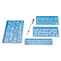 Wedo Schriftschablonen Set (Kunststoff) (07012)