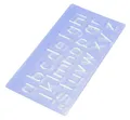 WEDO Buchstabenschablonen-Set blau-transparent 7012