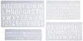 Wedo 07012 - Regla de letras (5, 10 y dos de 20 mm, 4 unidades)