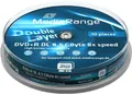 MediaRange MR466 DVD+R  8.5GB 10pcs MR466, DL, Cakebox, 10 pc(s), 8.5 GB ~E~