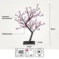LED Deko Baum Kirsche Blüten pink 48 LED´s Transformator Indoor Beleuchtung