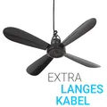 Ventilator Deckenventilator mit Aufhänger Ø40cm ( 5m Kabel ) ohne Montage Lüfter
