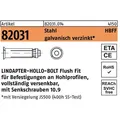 Lindapter Hohlraumdübel R 82031 HBFF 10-3 ( 90/64) 10.9 galvanisch verzinkt (1 Stk.) (820310140100003)