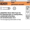 LINDAPTER Hohlraumdübel R 82031 HBFF 10-3 ( 90/64) 10.9 galvanisch verzinkt