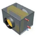 S&P Kaltwasser-Kühlregister BA-AF 400 L ? DN400 ? Anschlüsse links ? für Lüftung...