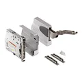 Klappenbeschlag Blum® AVENTOS HK für Tip-On 20K2501T (LF 750-2500) mit Blumotion für Hochklappen Öffnungswinkel 107° inkl. Abdeckkappen hellgrau und Frontbefestigungsset