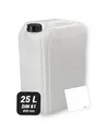 Trevendo Wasserkanister 25 Liter (DIN 61, Ø49 mm) - eingeprägte Literskala - Lebensmittelecht - BPA-frei - Ideal für Camping, Reisen und mehr - inkl Beschriftungsetikett