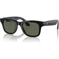 Ray Ban Meta Wayfarer (Standard) Smart Glasses - Shiny Black/Green (Mobile) (27217)