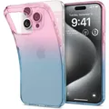 iPhone 15 Pro Liquid Crystal Hülle – Pink und Blau