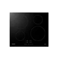 Samsung NZ64M3NM1BB Autarkes Induktionskochfeld, 60 cm große Herdplatte aus Glaskeramik, Rahmenlos, 4 Kochzonen mit Touch Steuerung, 9 Leistungsstufen, 4 Booster, Kindersicherung, Schwarz