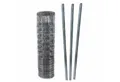 Aquagart Wildzaun 50m Wildzaun Forstzaun 100/15/15+ Z-Profil Zaunpfosten, (1-St)