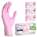 ARNOMED Einweghandschuhe Pink 100 Stück/Box, Nitrilhandschuhe M, Einmalhandschuhe, Handschuhe Einweg puderfrei, latexfreie Gummihandschuhe, Einweghandschuhe in XS, S, M & L verfügbar