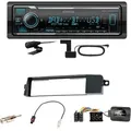 Kenwood KMM-BT508DAB Bluetooth Digitalradio USB Einbauset für BMW 3er E46