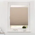 Lichtblick Original Wabenplissee "Thermo-Plissee Klemmfix ohne Bohren, Verdunkelung, verspannt" Gr. 5, beige (creme, weiß, weiß), 130cm, zweiseitig verschiebbar, 65cm