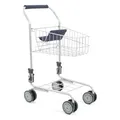 Bayer Chic 2000 Einkaufswagen aus Metall mit integriertem Puppensitz, tolle Ergänzung zum Kaufladen, Blau