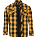 Bores Motorradjacke Bores Lumberjack Jacken-Hemd Basic schwarz / gelb Herren motorradjacke herren gelb|schwarz S