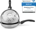 KLAMER Bratpfanne 20cm, antihaftbeschichtete Induktions-Pfanne, Premium Beschichtung, hochwertige Profi-Universalpfanne