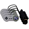 4 SNES ähnliche Gamepads von Eaxus für Super Nintendo