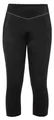 VAUDE Women's Active 3/4 Pants - Radhose mit funktionellem Sitzpolster, Passform: Slim fit, black uni, 44